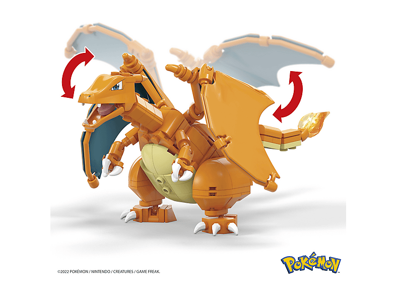 Thumbnail - MEGA GWY77 Pokémon Glurak Bausatz, Mehrfarbig