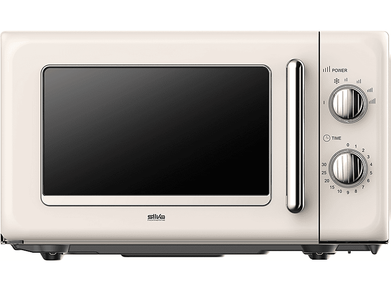 Silva-Schneider MW-R 25.3 Retro-Mikrowelle (700 Watt, Freistehend, 20 l, Beige)
