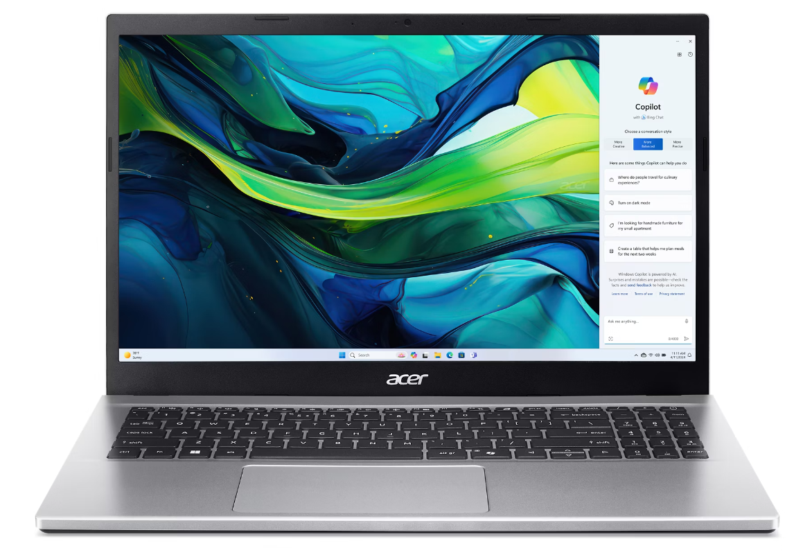 ACER Aspire Go 15 NX.J7WEU.006 Ezüst Laptop (15,6" FHD/Ryzen5/16GB/512 GB SSD/Win11H)