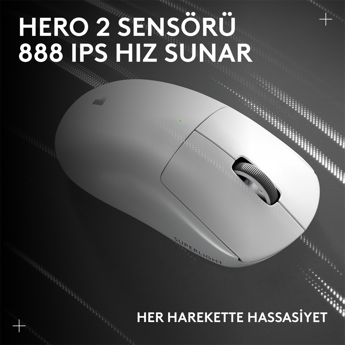LOGITECH Gprox Superlight 2C Kablosuz Oyuncu Mouse Beyaz 910