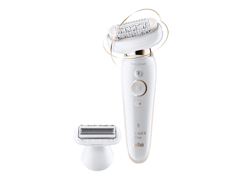 BRAUN Silk-épil 9-006 3D Geschenkedition Epilierer, Weiß/Gold