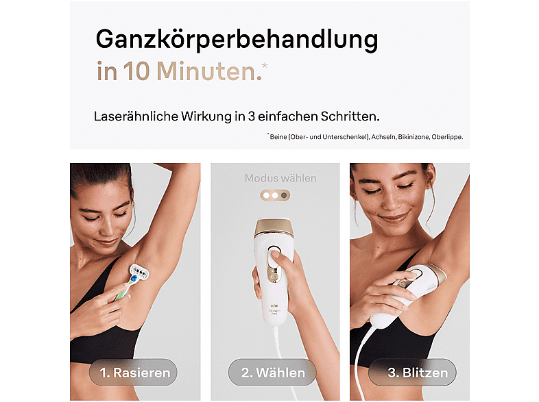 Thumbnail - BRAUN Silk-expert Pro 5 IPL PL5154, Geschenkedition, Weiß/Gold