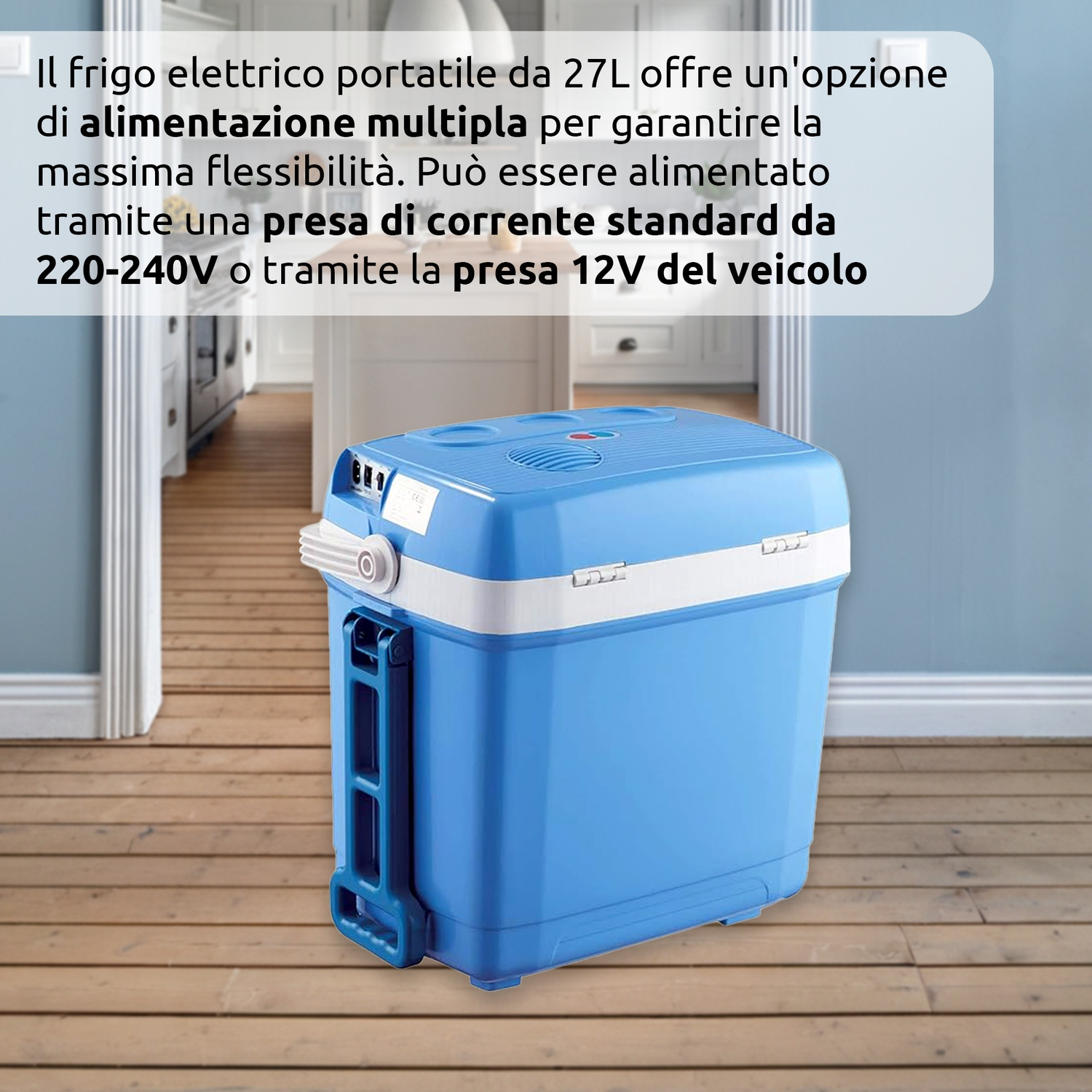 EchoSmile Cooler Portatile 35L/37qt – Scatola Termica Isolata Per Campeggio, Picnic E Spiaggia, Resistente, Con Portabicchieri E Tappo Di Scarico
