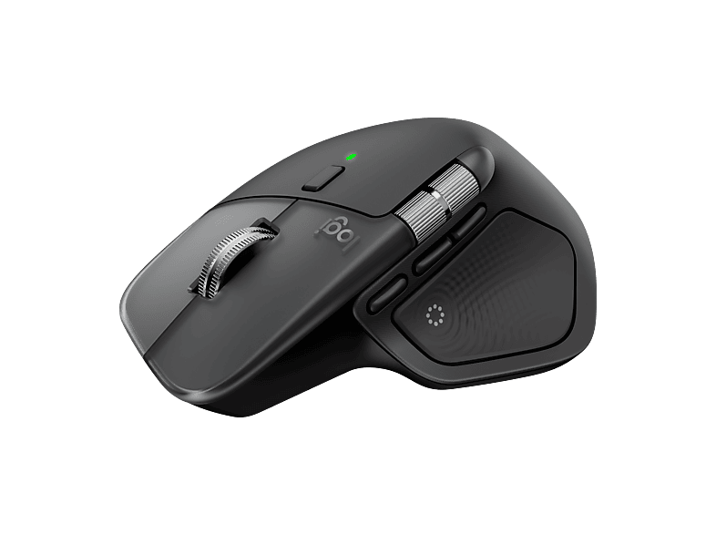 Ratón inalámbrico - Logitech MX Master 4 para Mac, 8000ppp, Carga rápida, Clics silenciosos, Bluetooth-USB, PC-Mac, Personalizable, Negro