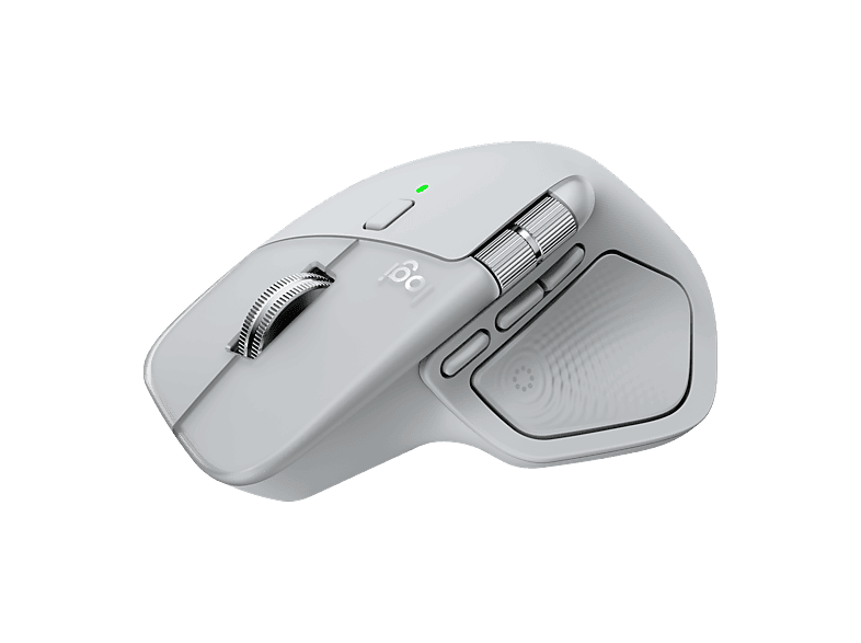Ratón inalámbrico - Logitech MX Master 4, 8000ppp, Carga rápida, Clics silenciosos, Bluetooth-USB, PC-Mac, Multidispositivo, Personalizable, Gris