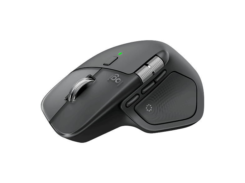 Ratón inalámbrico - Logitech MX Master 4, 8000ppp, Carga rápida, Clics silenciosos, Bluetooth-USB, PC-Mac, Multidispositivo, Personalizable, Negro