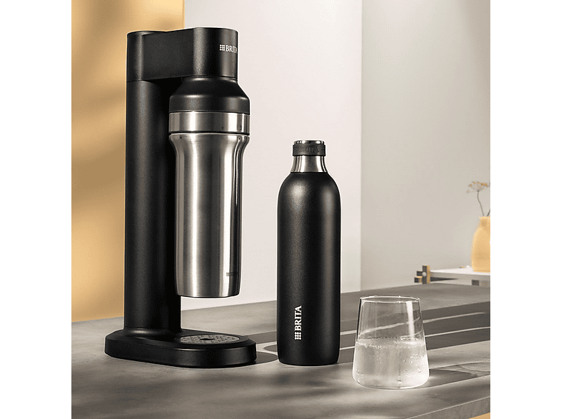 Brita sodaTRIO Ze Stali Nierdzewnej 1l Czarny – zdjęcie 2