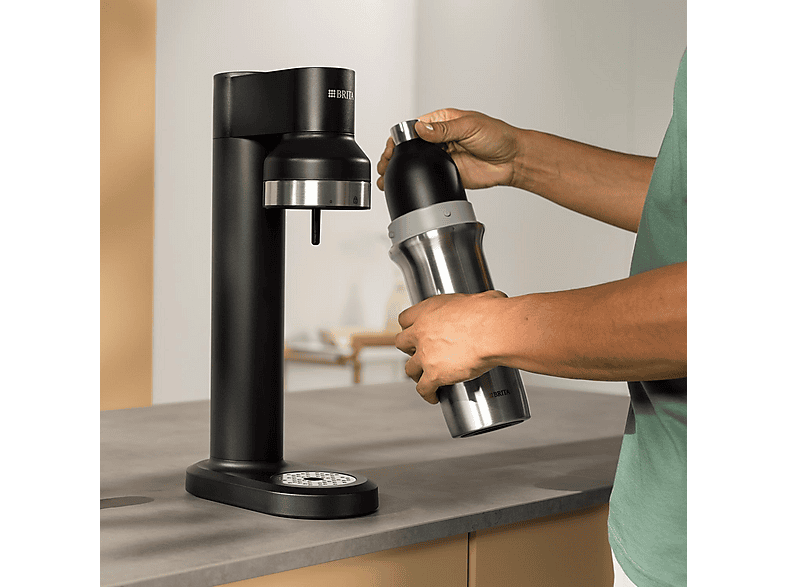 Brita sodaTRIO Ze Stali Nierdzewnej 1l Czarny – zdjęcie 3