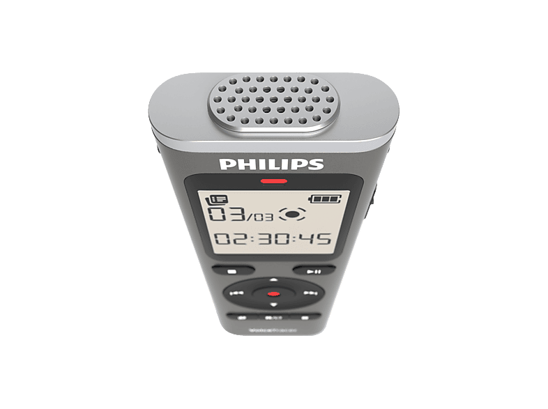 Thumbnail - PHILIPS DVT1170 Diktiergerät, metallisches Graphitgrau, mattes Schwarz, Silber