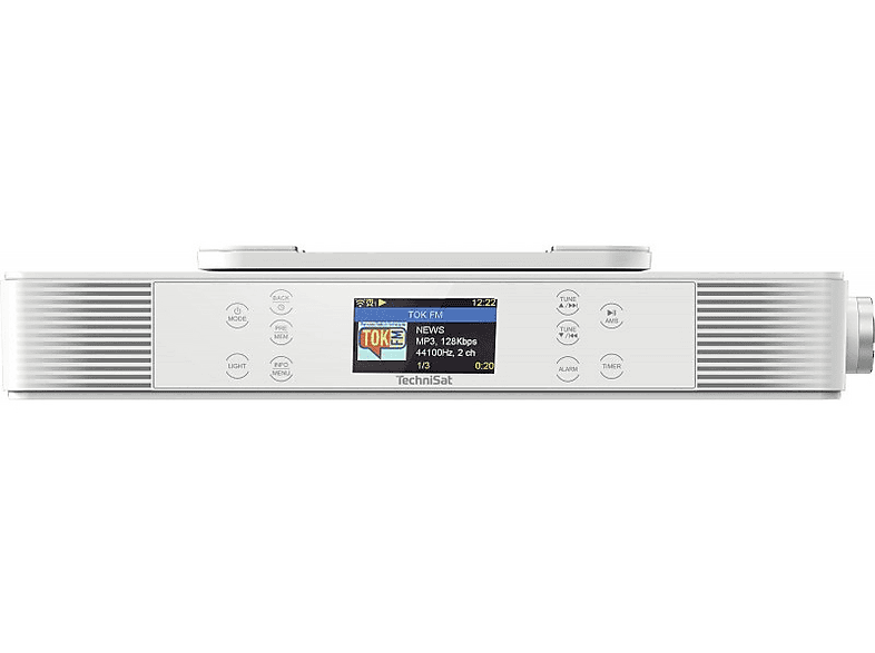 TechniSat KitchenRadio IR Radio FM Internetowe Bluetooth Biały – zdjęcie 3
