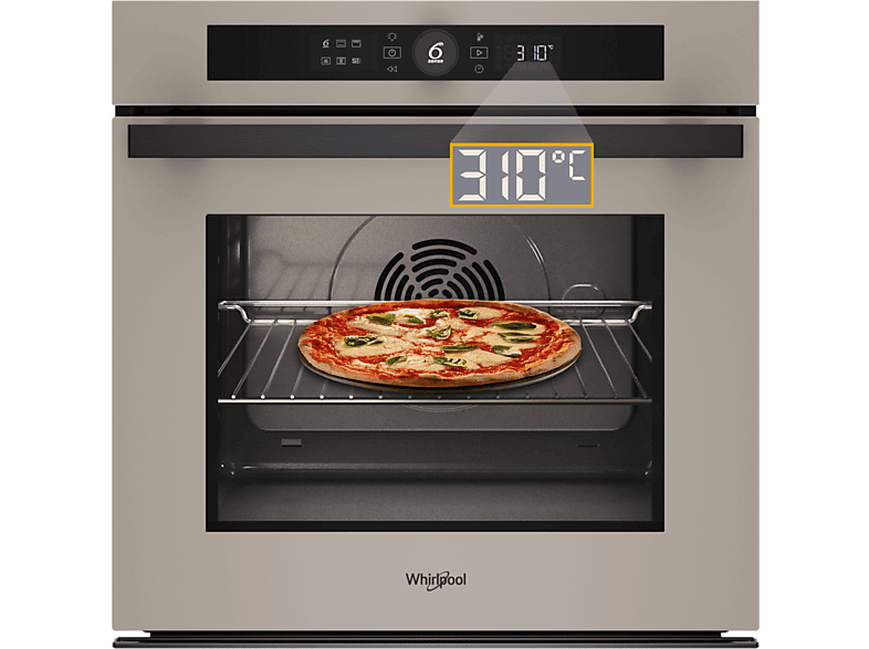 Piekarnik parowy WHIRLPOOL WOI4S8HM2SEA 73l Steam+ Pizza 310C Termoobieg Air Fry SoftClosing A+ Beżowy