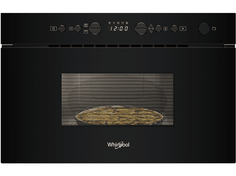 Kuchenka mikrofalowa WHIRLPOOL WMN14BB 750W średnica 25 cm pojemność 22L Czarny