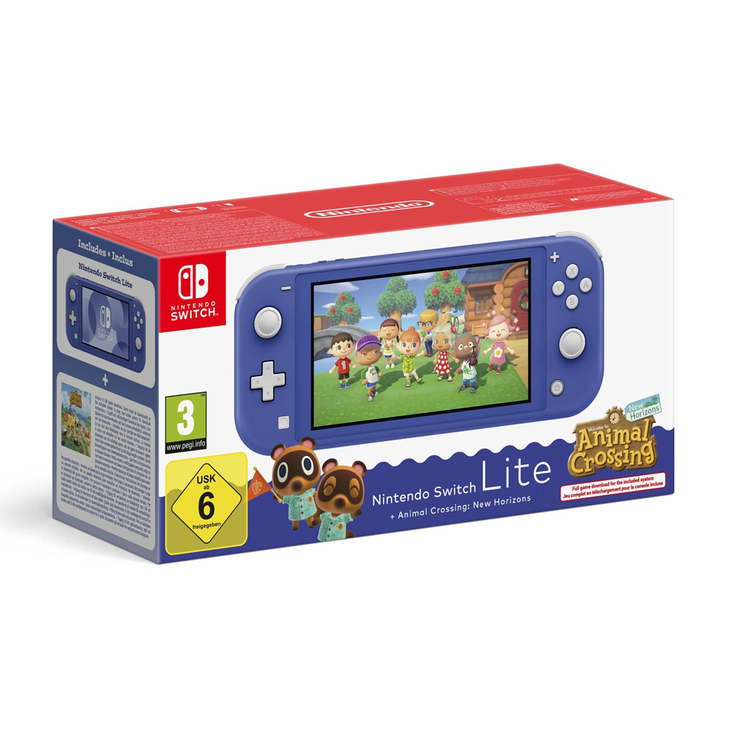 NINTENDO Lite + ACrossing, Blu