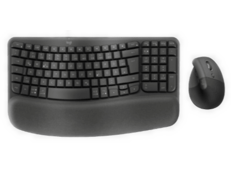 Zestaw klawiatura + mysz LOGITECH Combo Wave keys Lift Grafitowy