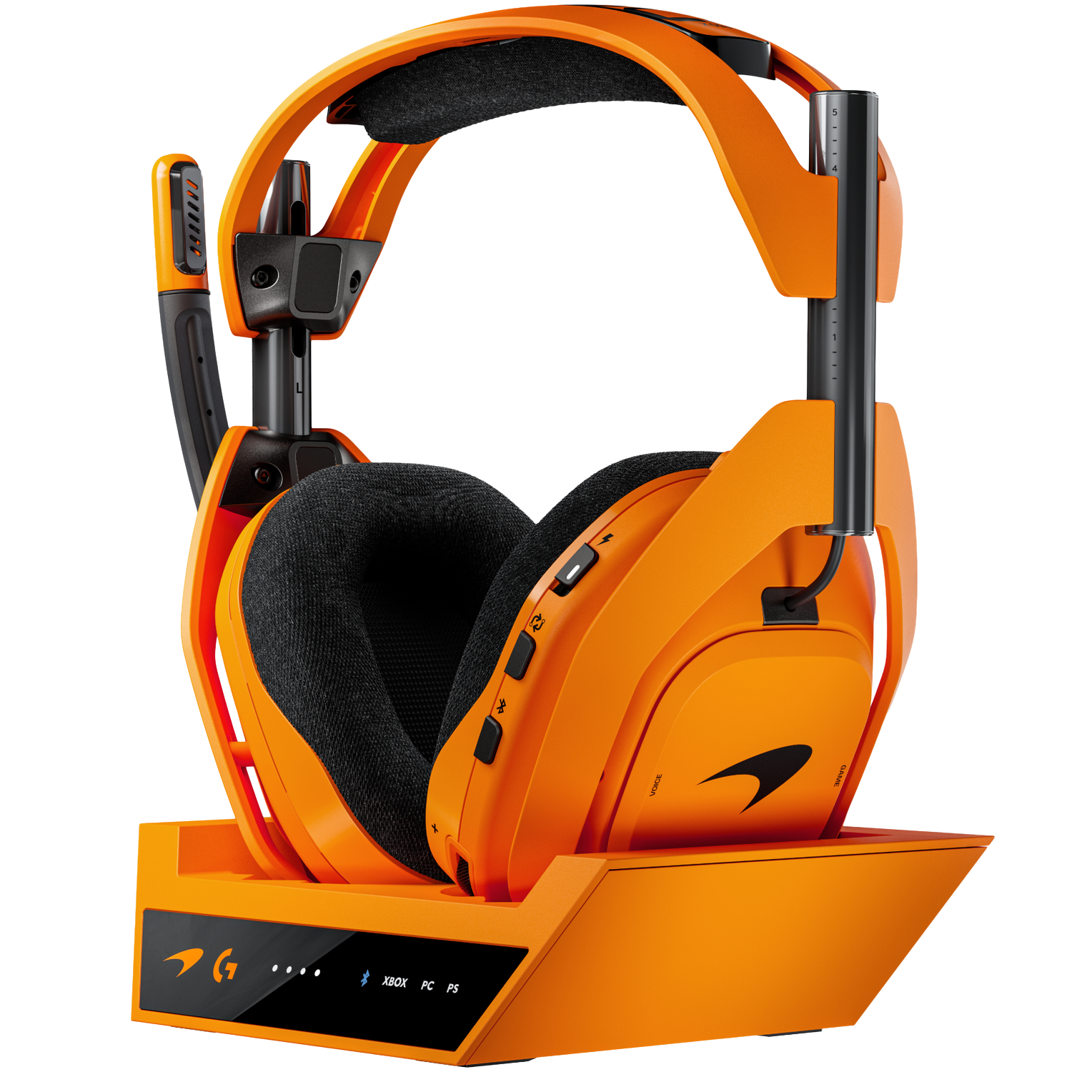 Logitech G Astro A50 X Lightspeed Draadloze Mclaren Edition + Basisstation Gaming-headset Papaya afbeelding