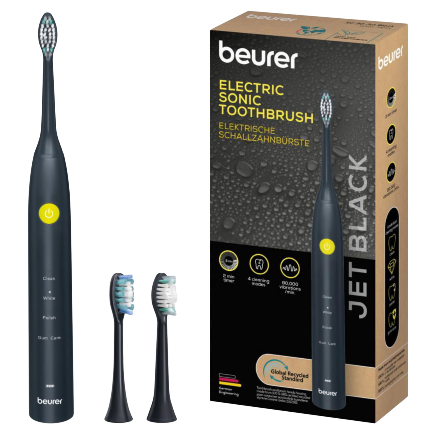 Beurer Sc 30 Jet Black Elektrische Tandenborstel Zwart