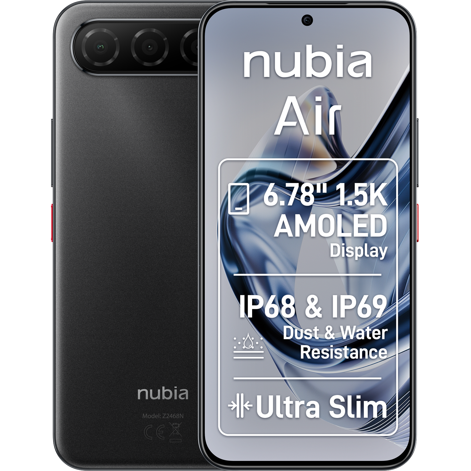 Zte Nubia Air - 256 Gb Zwart