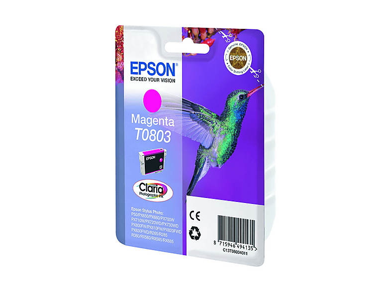 Cartuccia Epson Colibrì (T0803) Magenta