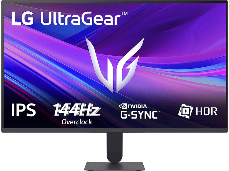 LG ELECTRONICS 27G411A-B 27 Zoll Monitor, Full-HD, 5 ms Reaktionszeit, 250 cd/m², 144 Hz, Schwarz