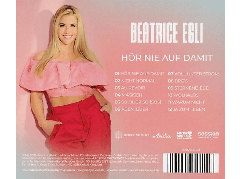 Thumbnail - Beatrice Egli - Hör nie auf damit (CD)