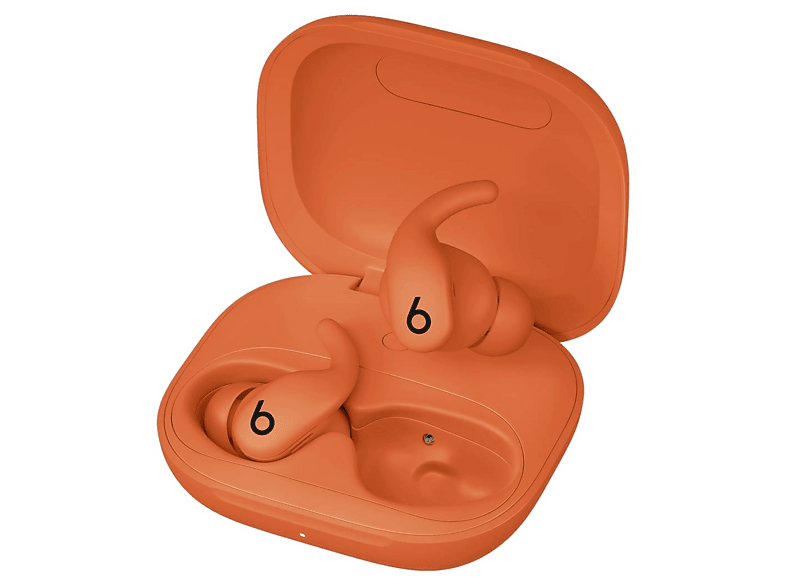 Apple Słuchawki Powerbeats Fit - bezprzewodowe douszne słuchawki sportowe - pomarańczowa iskra