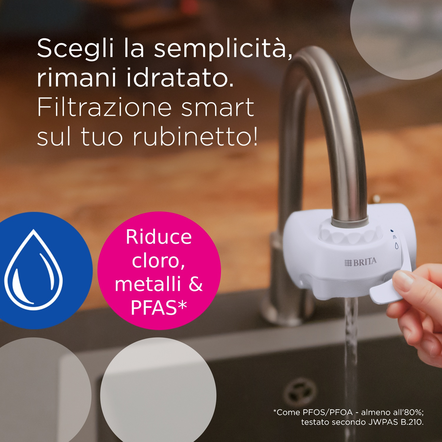 PearlCo Caraffa Filtro Acqua Bianca + Cartuccia Protect+ Classic Per Acqua Dura - Compatibile Brita Classic