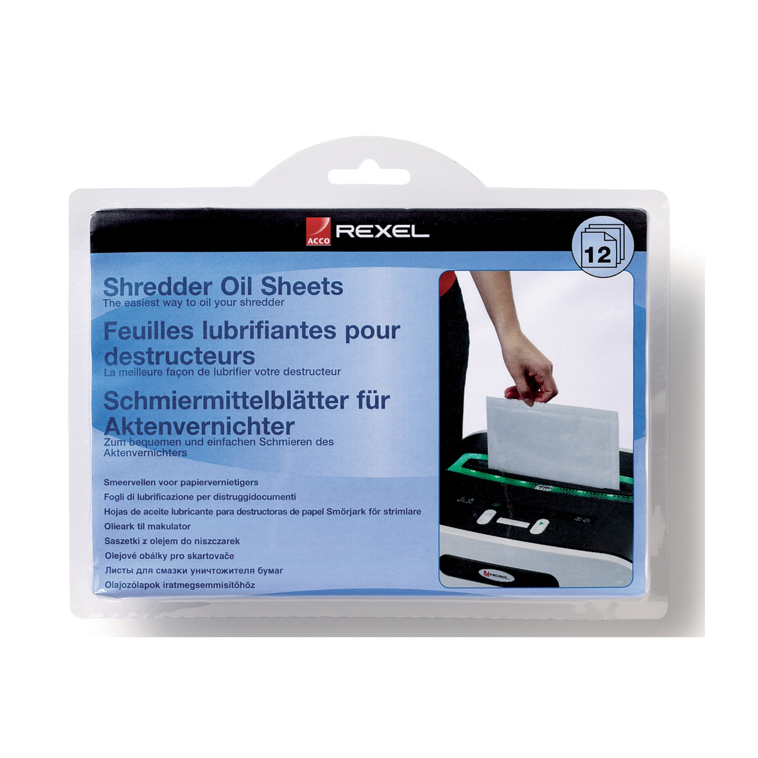Fogli lubrificanti Rexel 12