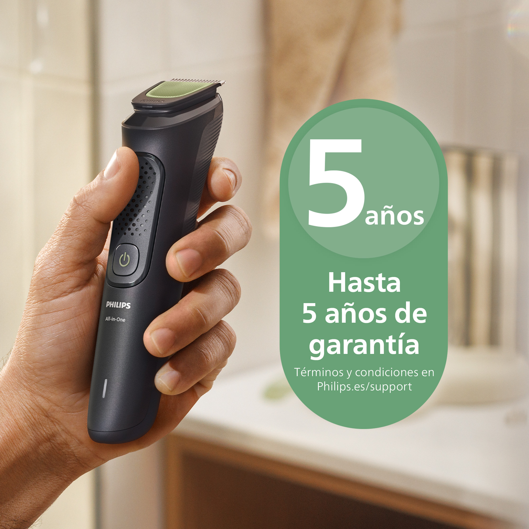 Hasta 5 años de garantía. Términos y condiciones en Philips.es/support