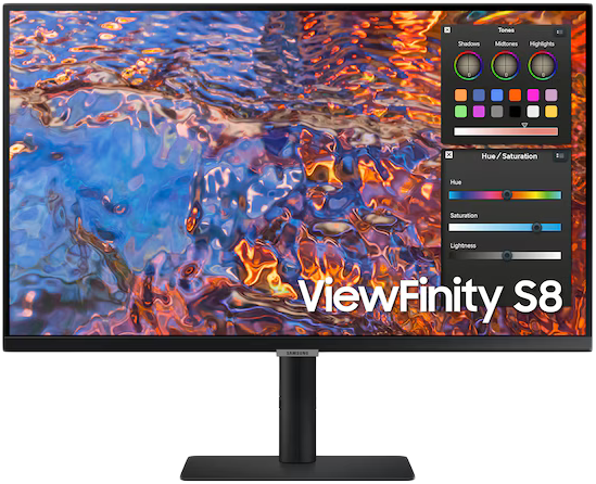 SAMSUNG ViewFinity S8 S27B800PXPXEN 27'' Sík 4K 60 Hz 16:9 IPS Monitor