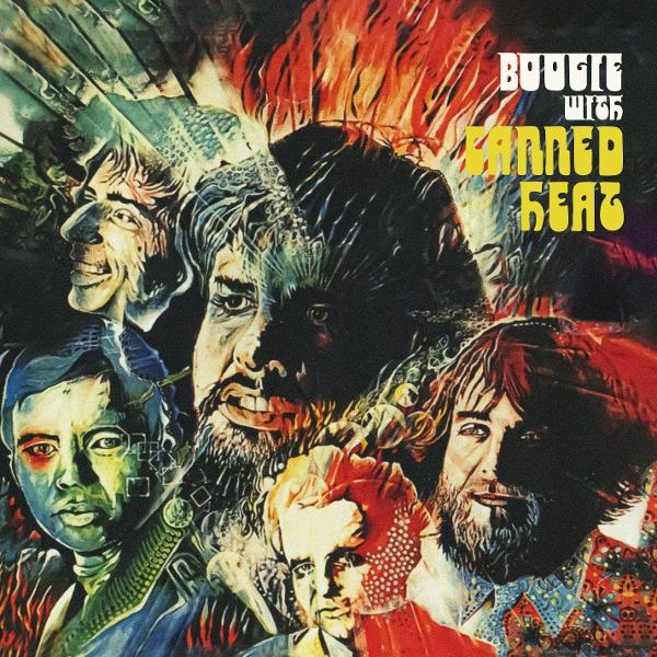 Albumcover mit Gesichtern von Männern in verschiedenen Farben. Der Titel lautet "Boogie with Banned Beat".