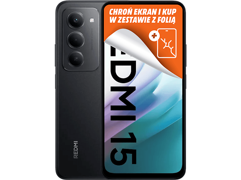 Xiaomi Redmi 15 8/256GB 6,9" 144Hz 50Mpix Czarny