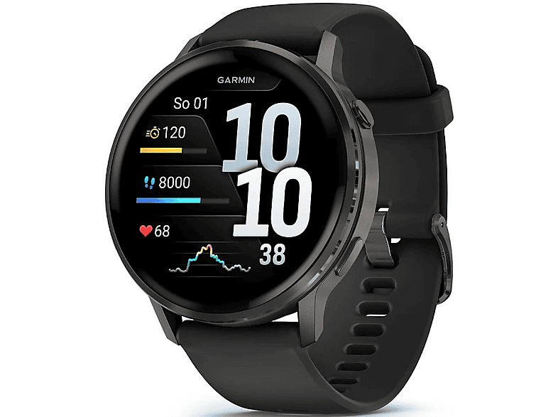 Zegarek Garmin Venu 4, 45mm AMOLED Black – zdjęcie 3