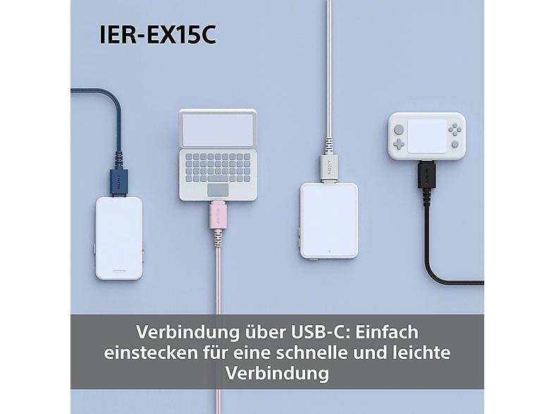 Thumbnail - SONY IER-EX 15C, In-ear Kopfhörer Weiß