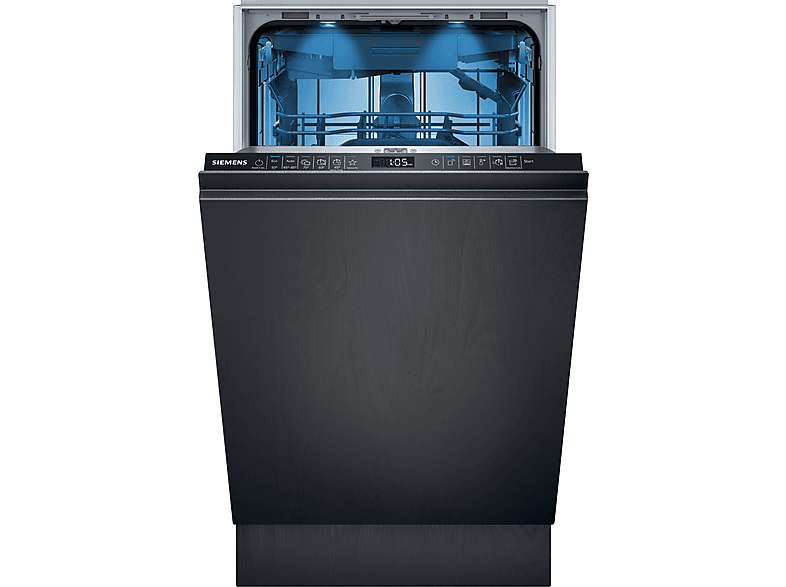 Siemens SR65EX09ME iQ500 Geschirrspüler (vollintegrierbar, Besteckschublade, 448 mm breit, 44 dB(A), B, Silber)