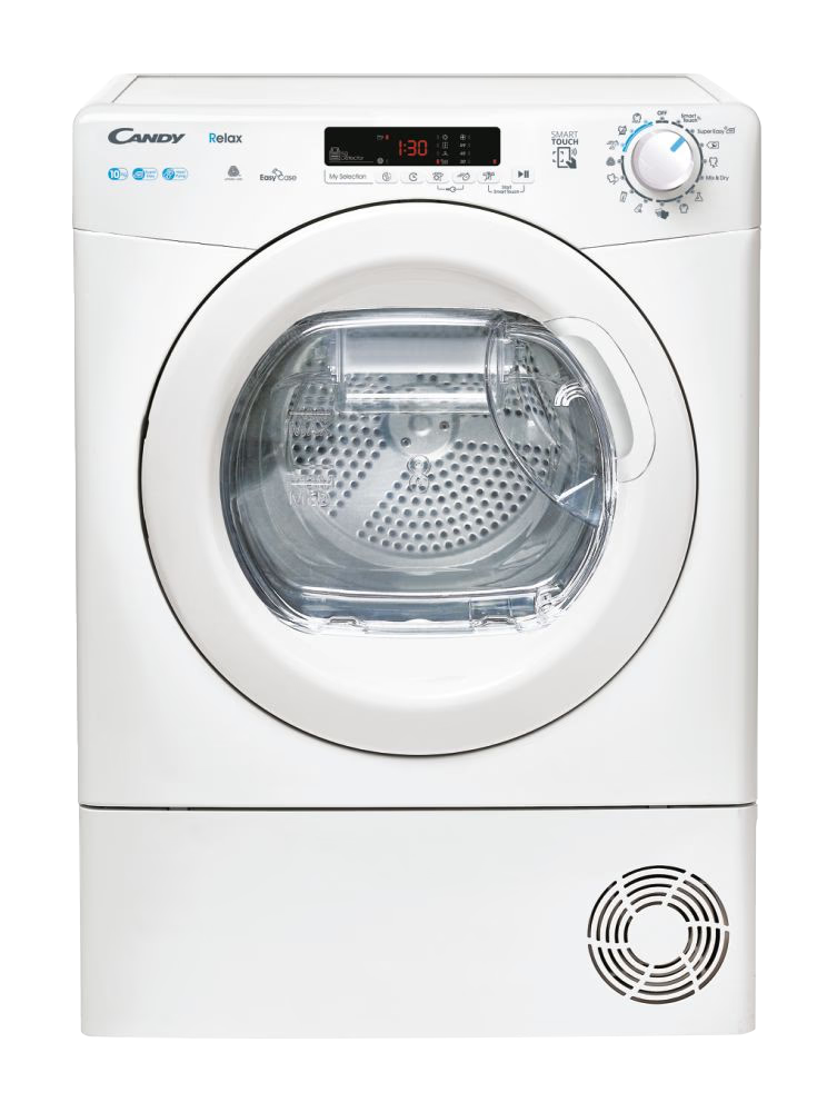 CANDY CRE H10A2DE-S Hőszivattyús szárítógép 10 kg, Érintő+ gomb kijelző, E