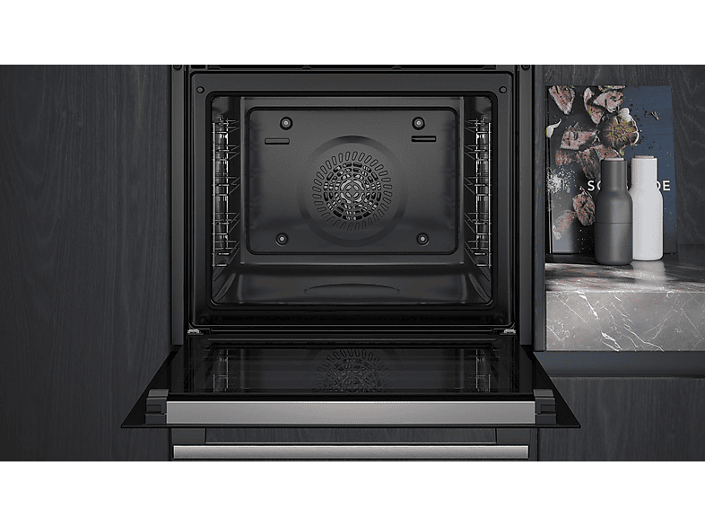 SIEMENS HB571ABS3, Einbaubackofen (Einbaugerät, 71 l, 594 mm breit), iQ300