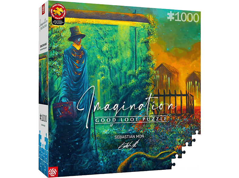 Puzzle GOOD LOOT Imagination Puzzle: Sebastian Moń Stationary Traveller II (1000 elementów) Wielokolorowy