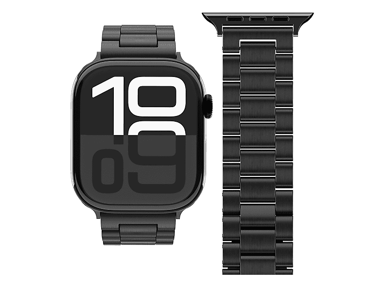 VONMÄHLEN Watch Strap - Link Bracelet 2, Ersatzarmband, Black