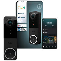 MediaMarkt HUE Secure bedrade videodeurbel 2K-video en tweerichtingsaudio, Werkt met Philips lampen, Dag- en nachtvisie, Vereist ee... aanbieding