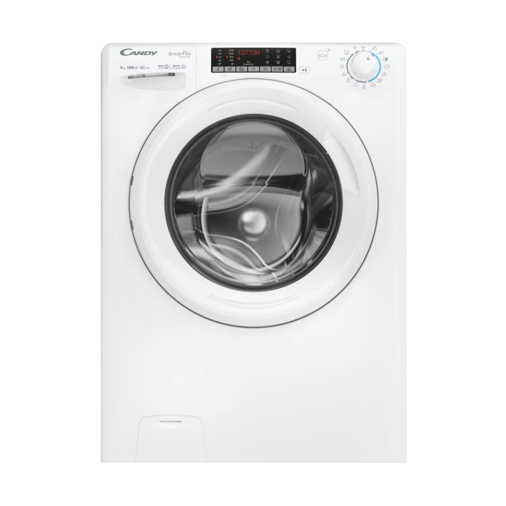 CANDY CSO286TWM6/1-S Elöltöltős mosógép 8 kg, WIFI, fehér, inverter 16 program