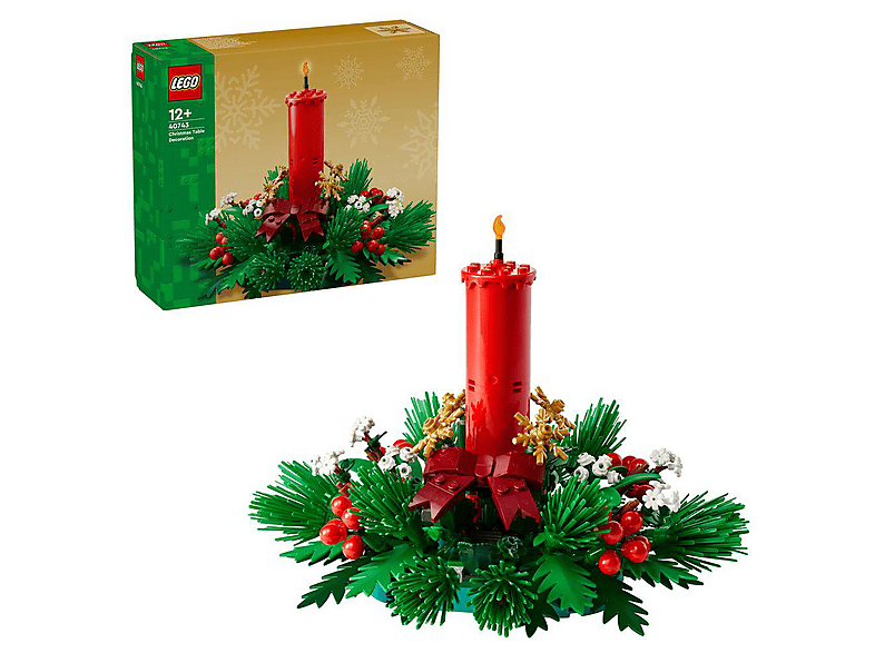 Lego Iconic 40743 Weihnachtsgesteck Bausatz, Mehrfarbig