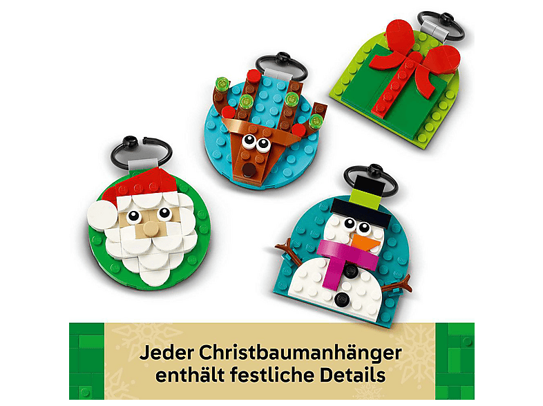 Thumbnail - LEGO Iconic 40744 Verschiedene Christbaumanhänger Bausatz, Mehrfarbig