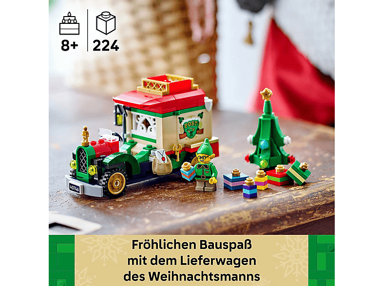 Thumbnail - LEGO Iconic 40746 Lieferwagen des Weihnachtsmanns Bausatz, Mehrfarbig