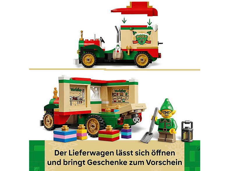 Thumbnail - LEGO Iconic 40746 Lieferwagen des Weihnachtsmanns Bausatz, Mehrfarbig