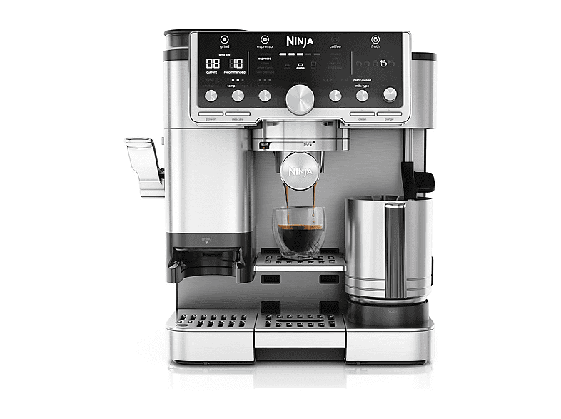 Macchina Caffé Automatica Ninja Luxe Café PRO 3 IN 1, 1650 W, Argento