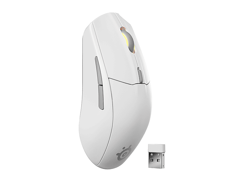 STEELSERIES Rival 3 Wireless Gen 2, Gaming Maus, Weiß