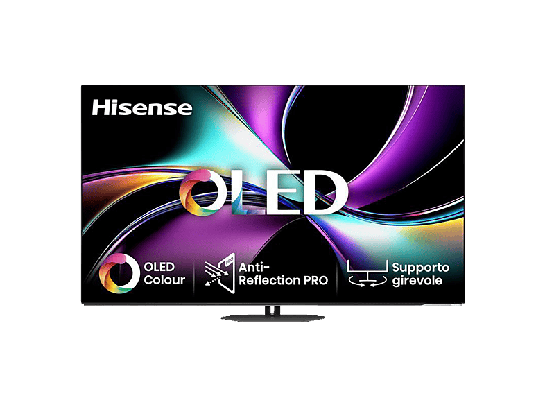HISENSE 55A85Q 4K OLED TV (Flat, 55 Zoll / 139 cm, UHD 4K, SMART TV)