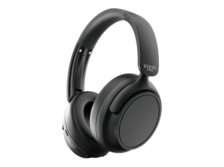 Auriculares inalámbricos - Vieta Pro Silence 4, Diadema, Cancelación de ruido híbrida, Circumaurales, Bluetooth 5.4, Negro