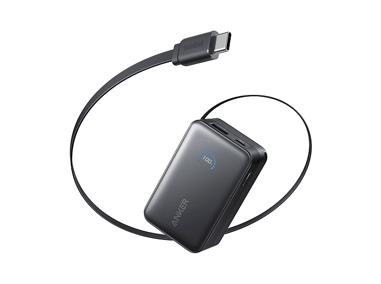 Powerbank ANKER 10K retrattile Nero