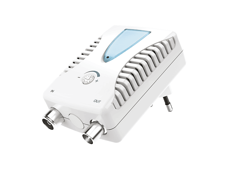 Amplificador antena - ISY ISA-9048, 230 V, 50 Hz, Blanco